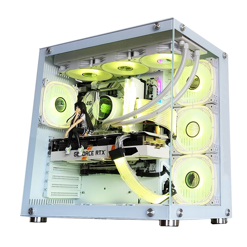 Pc Gaming Itx - Gabinete de PC para Juegos, Blanco,