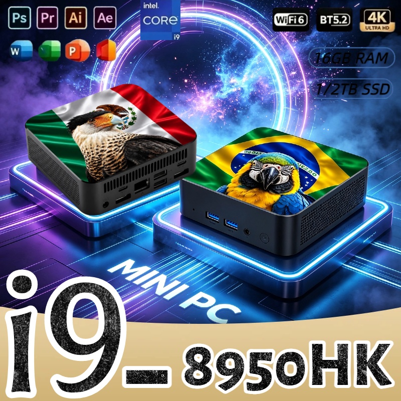Pc Gaming Laptop - Mini PC Core i9-8950HK, 16GB RAM,