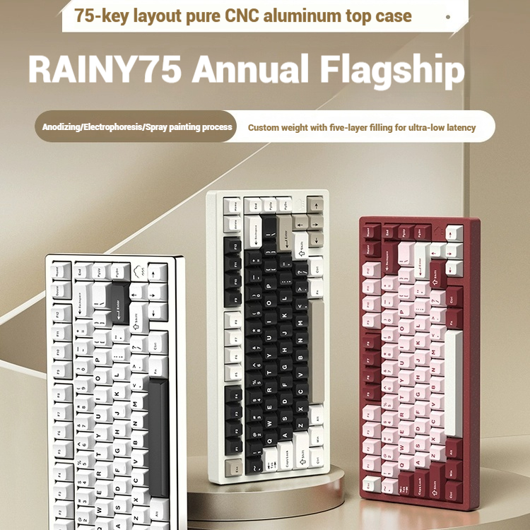 Gaming Controller - Teclado inalámbrico Bluetooth RAINY75 personalizado para