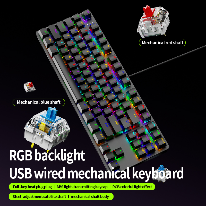 Teclado Mecánico para Juegos A - Anti-Ghosting Keyboard reseña y precio