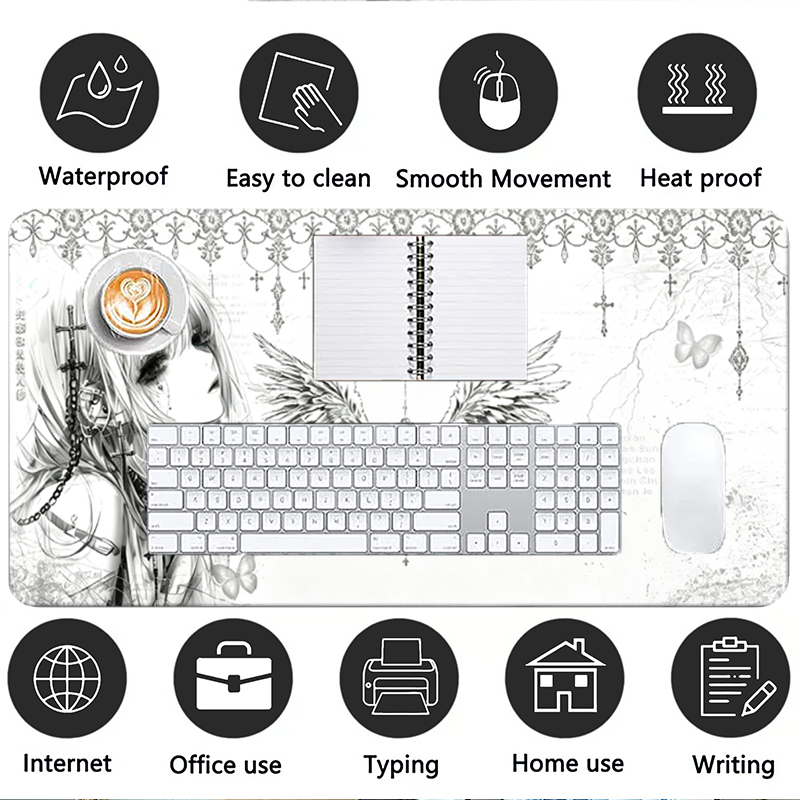 Alfombrilla de ratón de cuero, - Pc Gaming Keyboard And Mouse reseña y precio