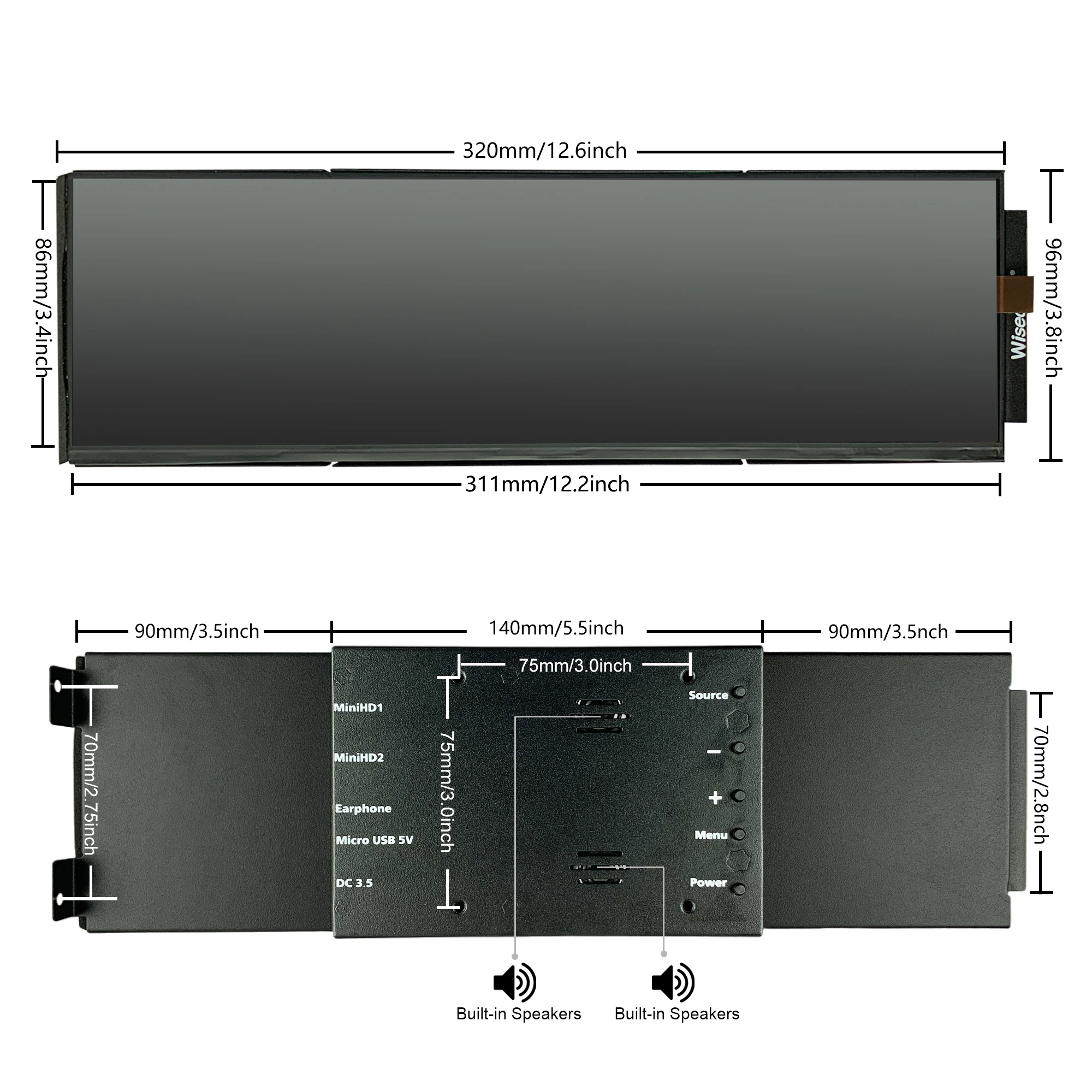 Monitor Portátil Wisecoco de 1 - Pc Gaming Y60 reseña y precio