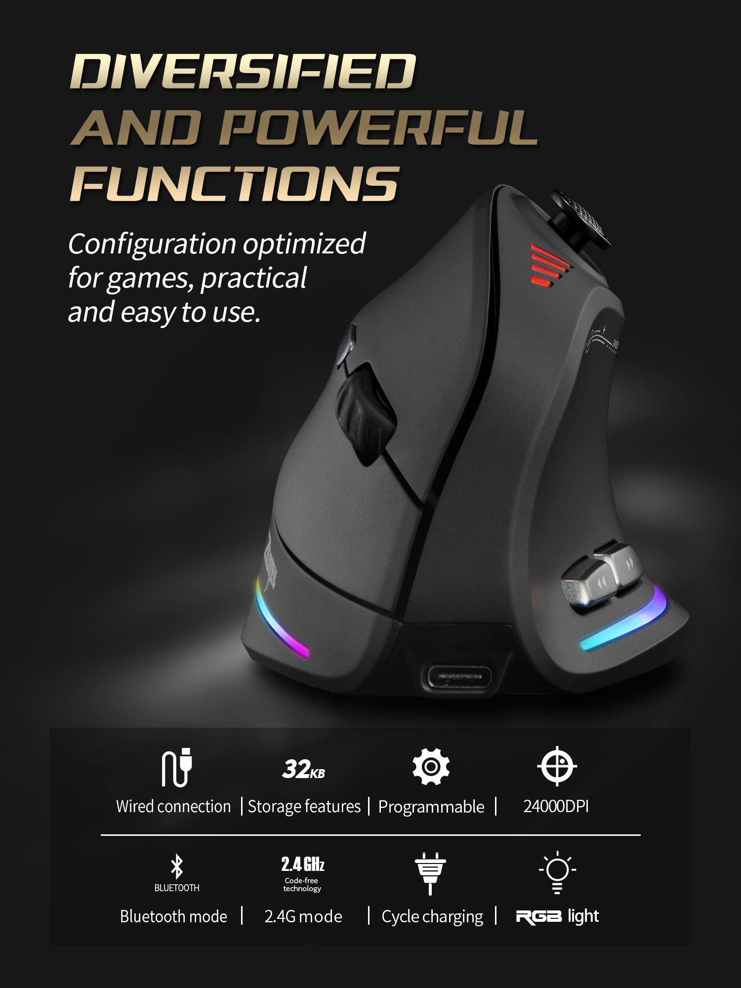 Jomaa RGB retroiluminado Contr - Gaming Controller reseña y precio